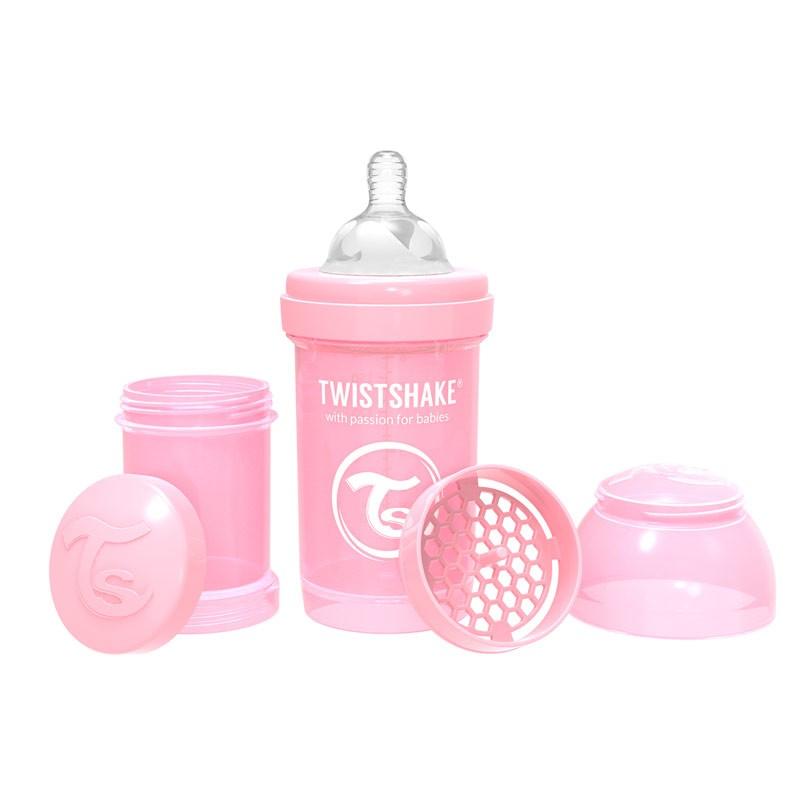 Anti-Colic Baby Bottle Twistshake 260 ml. pink - MoonyBoon