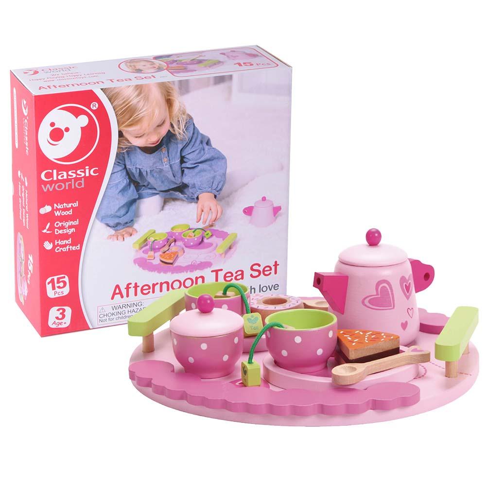 Baby wood toy - tea kit - MoonyBoon