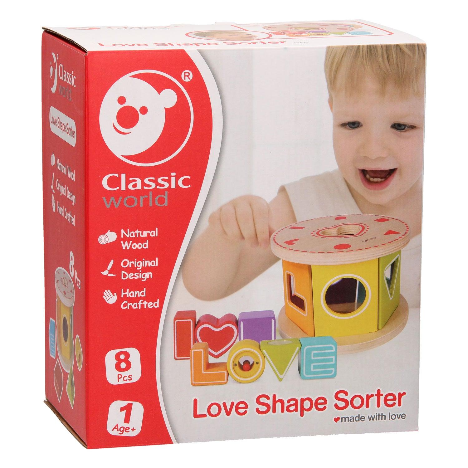 Children's Educational Sorter with Letters Love - MoonyBoon