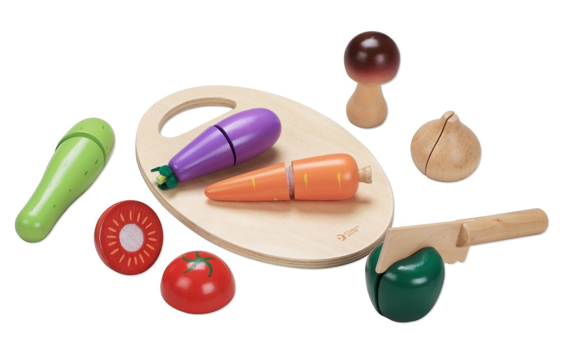 Children's Wooden Cutting Kit - Vegetables - MoonyBoon