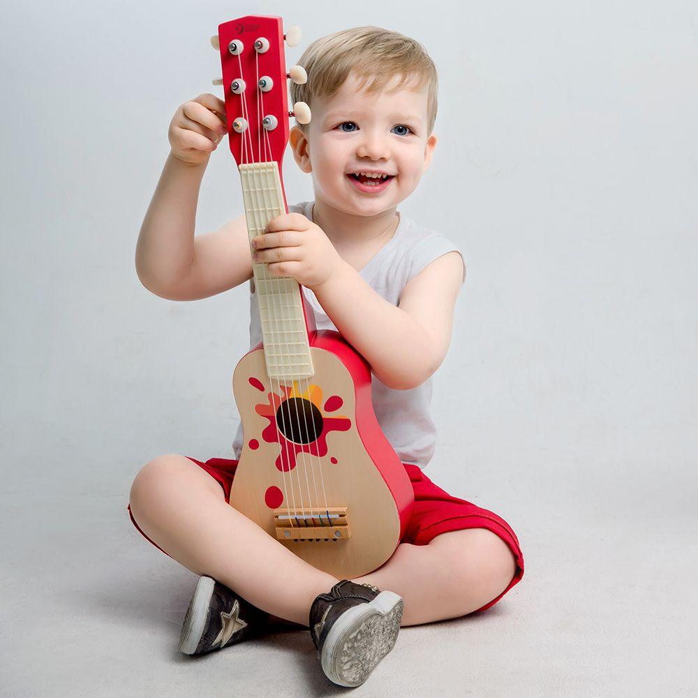 Children's Wooden Guitar - Star - MoonyBoon