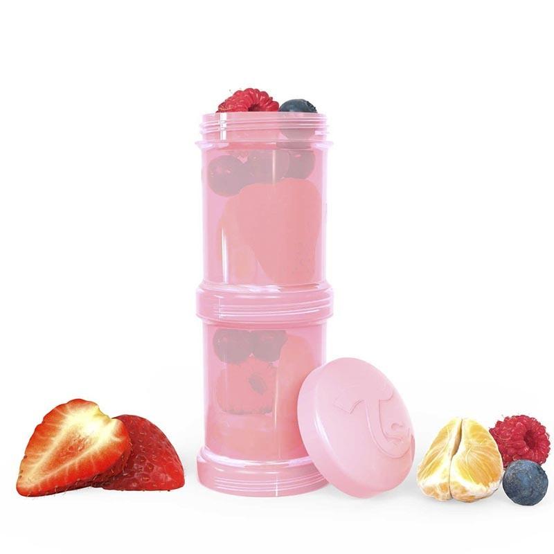 Containers for food and powder milk Twistshake - 2 pcs. 100 ml of pink - MoonyBoon