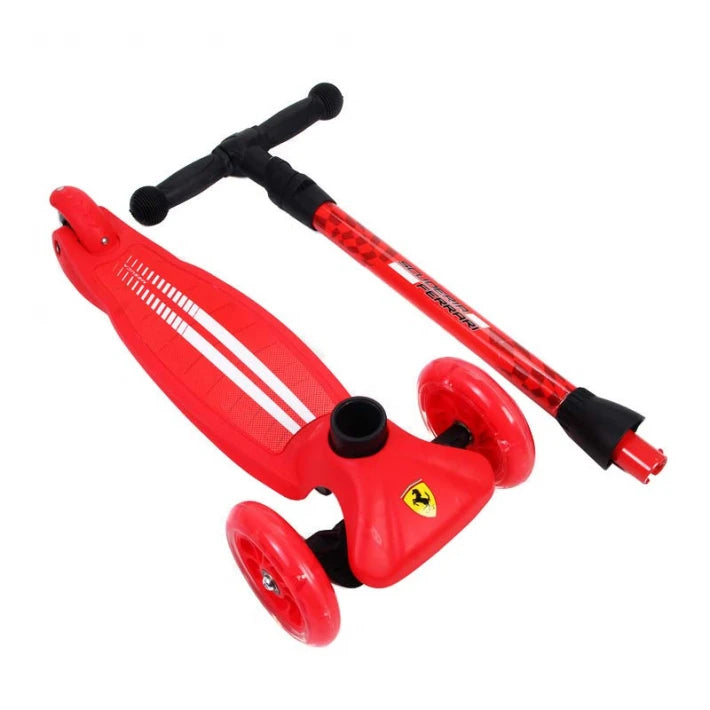 Ferrari folding troten for children with three wheels - red - MoonyBoon
