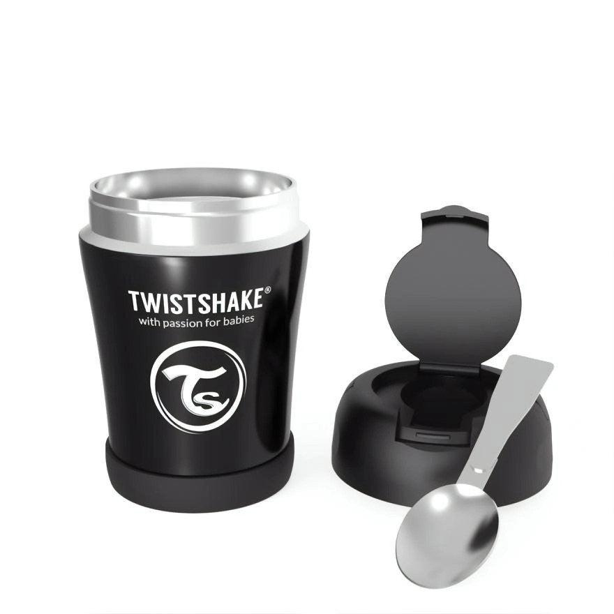 Insulated Food Container TwistShake 6+ months black - MoonyBoon