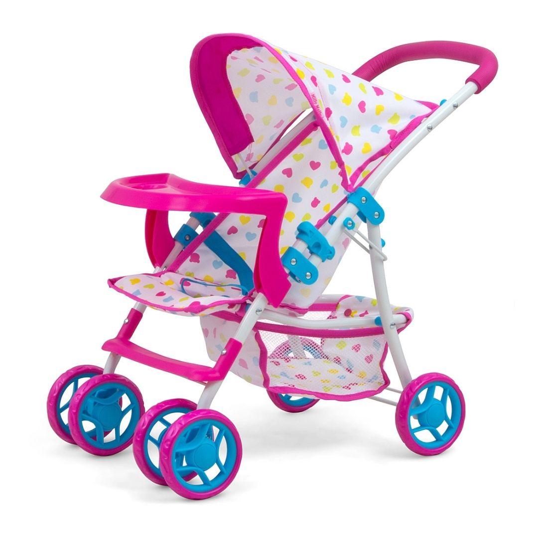 Kate Doll Stroller - Blue/Pink - MoonyBoon