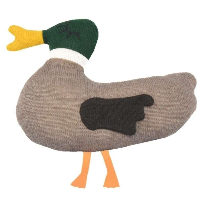 Knit baby toy duck - MoonyBoon