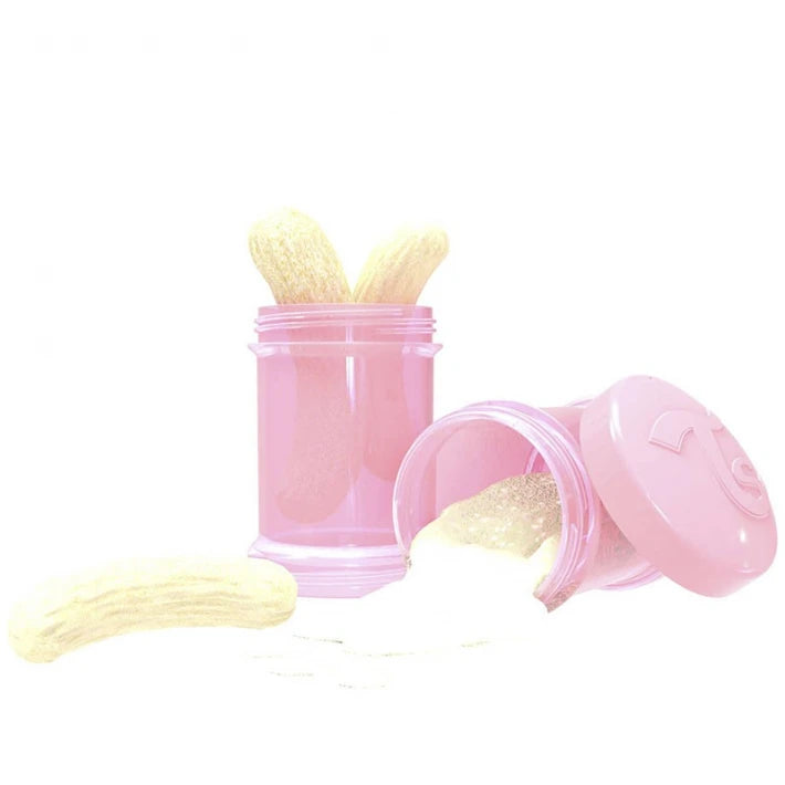 Containers for food and powder milk Twistshake - 2 pcs. 100 ml of pink - MoonyBoon