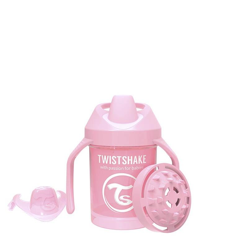 Mini cup TwistShake 230 ml 4+ months pink - MoonyBoon