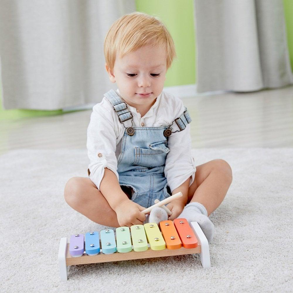 Multicolored wooden xylophone for children - MoonyBoon