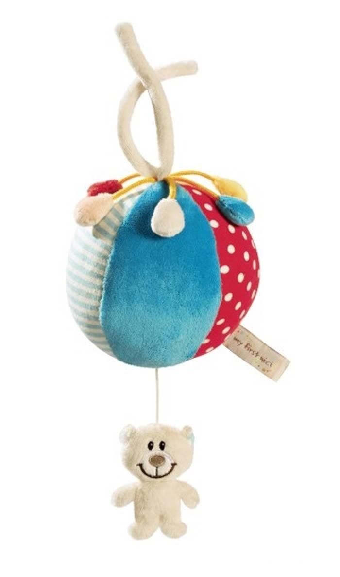 Music toy for a stroller - bear with a ball - MoonyBoon
