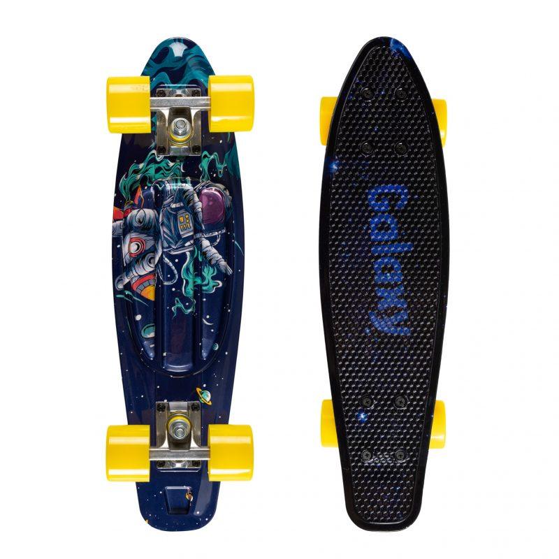 Qkids Galaxy Skateboard - Black Graphite - MoonyBoon