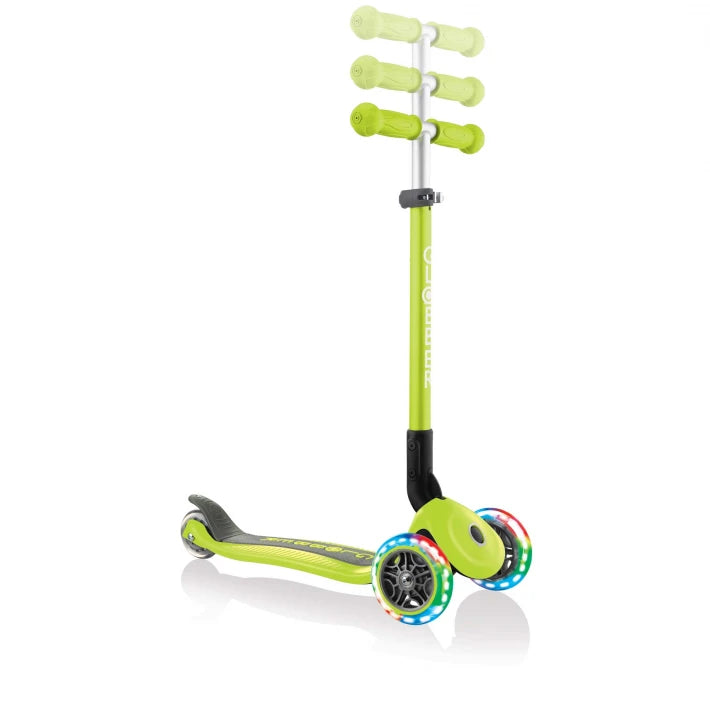PRIMO FOLDABLE LIGHTS - 3 Wheel Scooters for Kids - Green - MoonyBoon