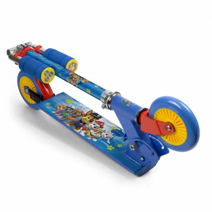 PAW PATROL Children's Foldable Two-Wheel Inline Scooter - Blue - MoonyBoon