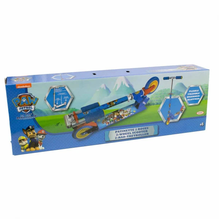 PAW PATROL Children's Foldable Two-Wheel Inline Scooter - Blue - MoonyBoon