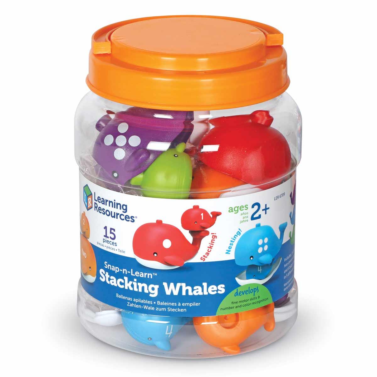 Snap-n-Learn™ Stacking Whales - MoonyBoon