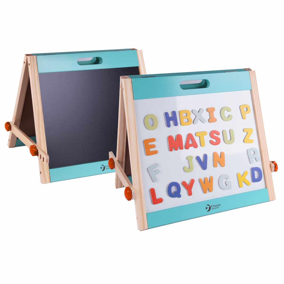 Table drawing board and with magnetic letters - MoonyBoon