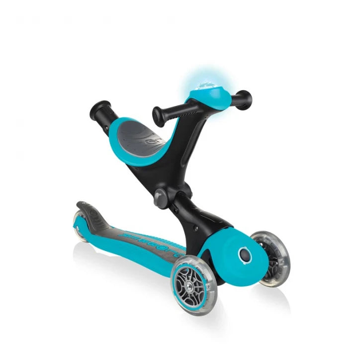 GO•UP DELUXE PLAY - Toddler Scooter with Seat - sparkling blue - MoonyBoon
