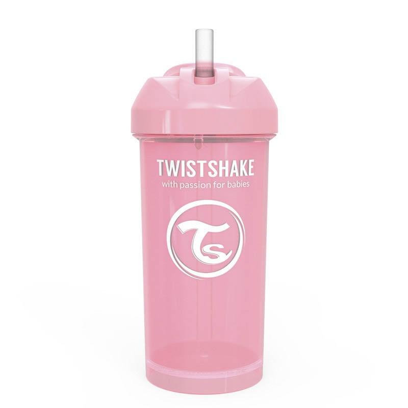 TWISTSHAKE Straw cup - 360 ml 12+ months pink - MoonyBoon