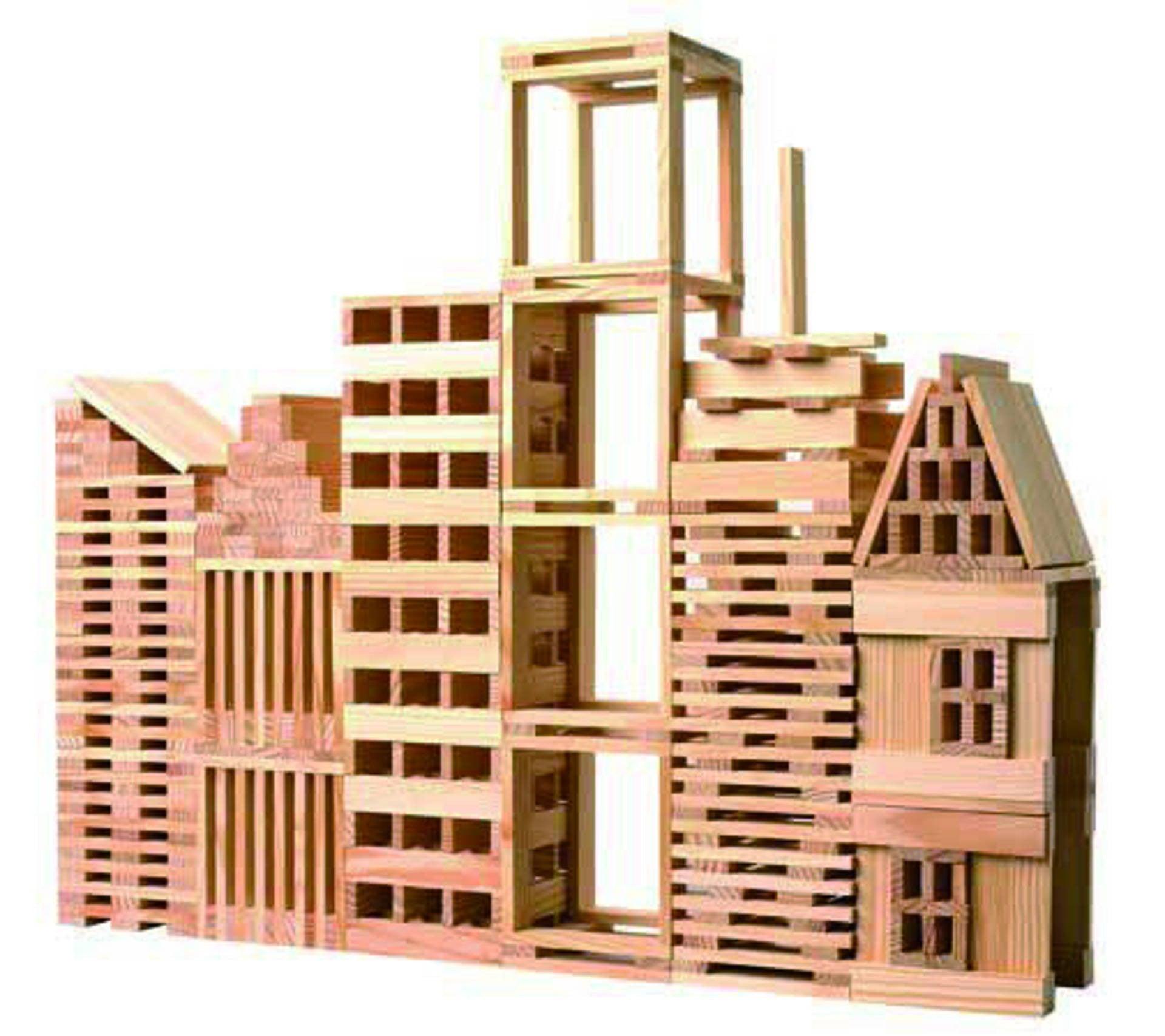 Wooden Block builder - 250 parts - MoonyBoon