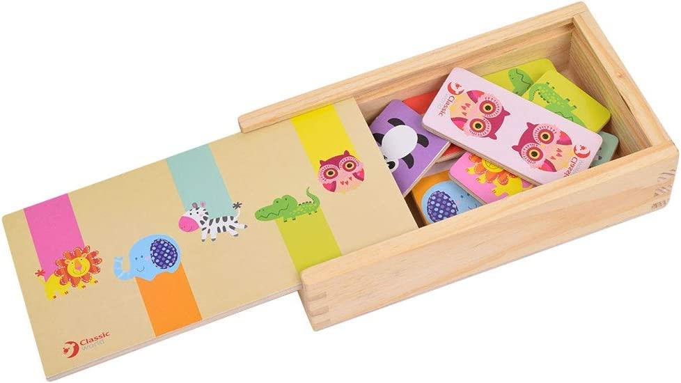 Wooden domino with animals - MoonyBoon