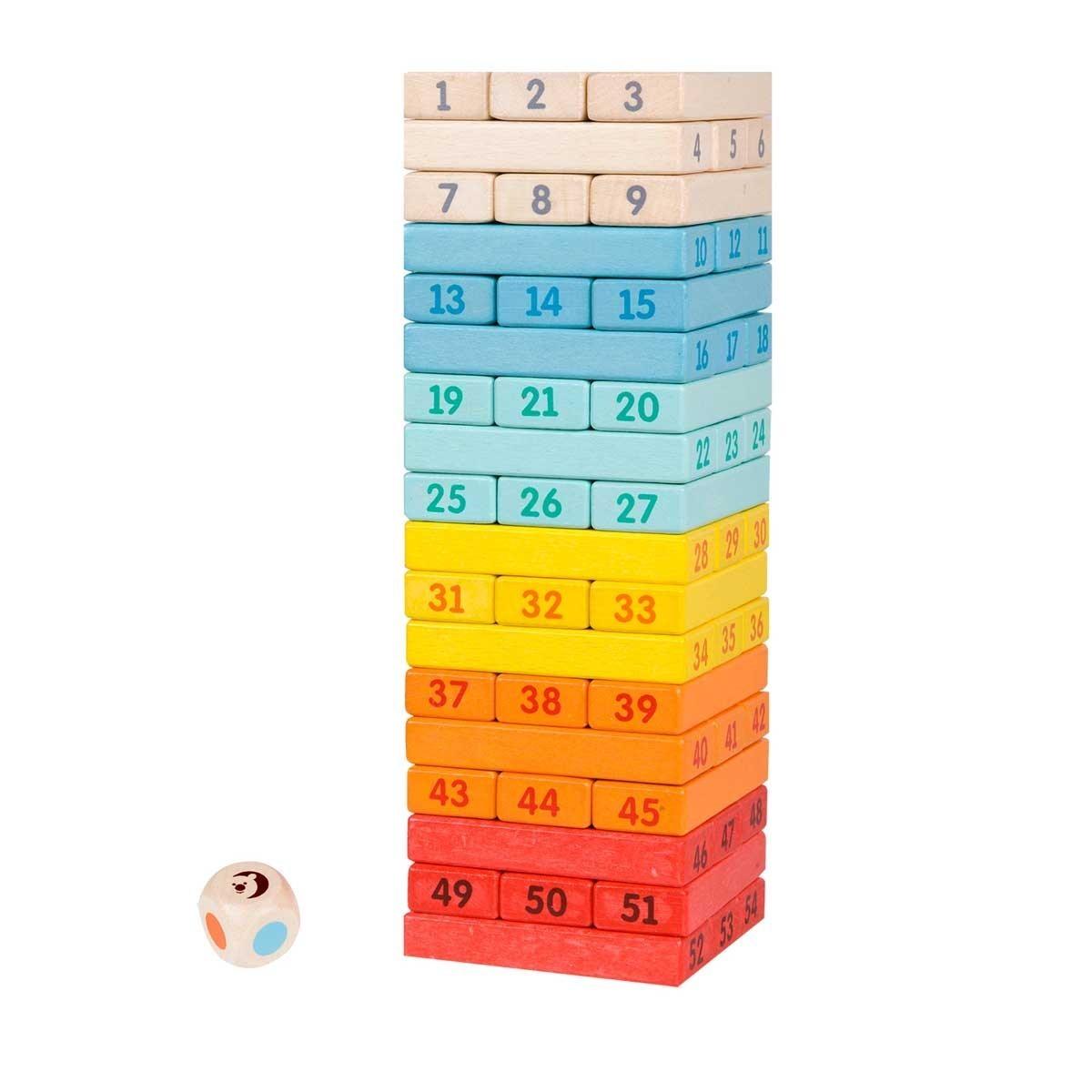 Wooden Jenga for Children - Colorful - MoonyBoon
