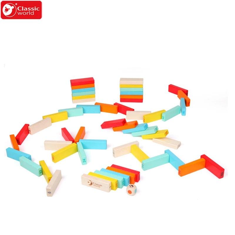 Wooden Jenga for Children - Colorful - MoonyBoon