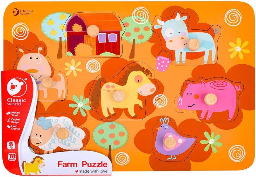Wooden puzzle - farm animals - MoonyBoon