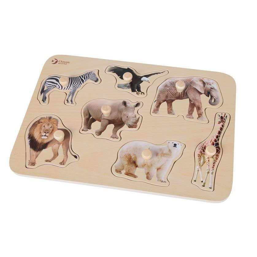 Wooden Puzzle for Children - Safari - MoonyBoon