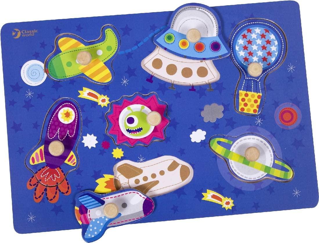 Wooden Puzzle for Children - Space - MoonyBoon