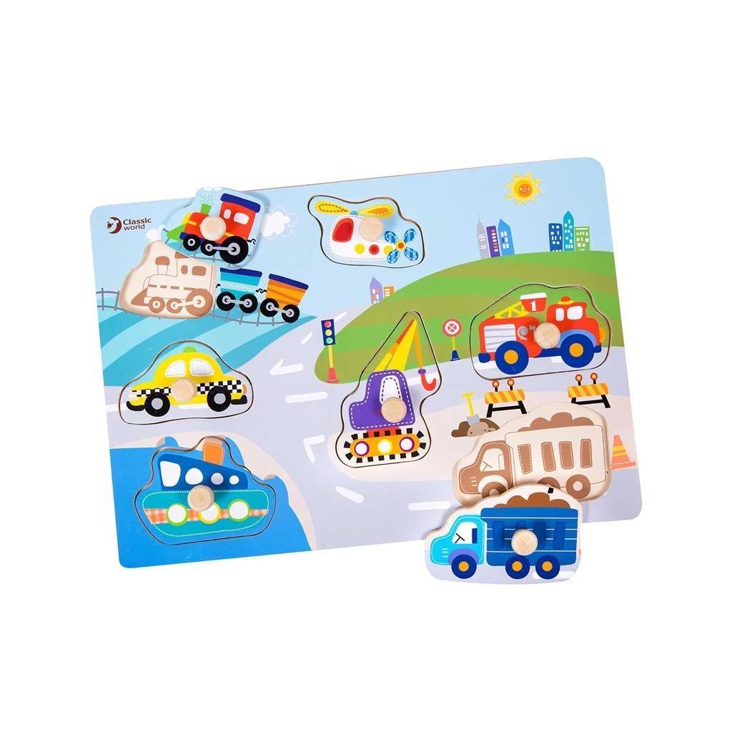 Wooden puzzle for children - traffic - MoonyBoon