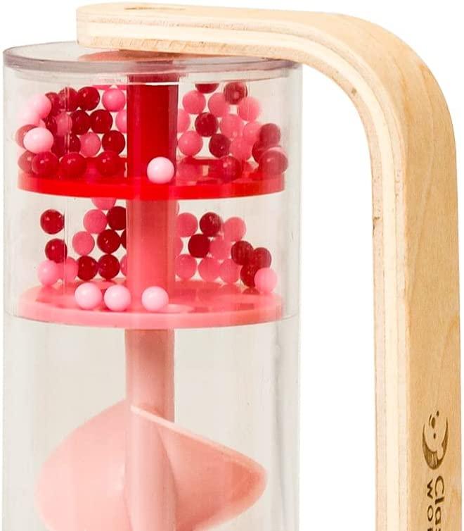 Wooden toy - rain of red balls - MoonyBoon