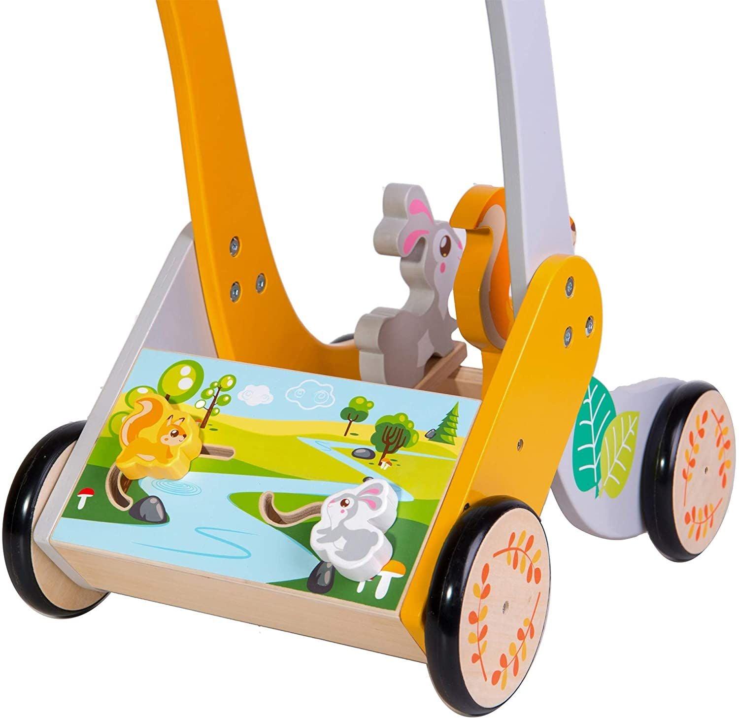 Wooden Walker with forest animals - MoonyBoon