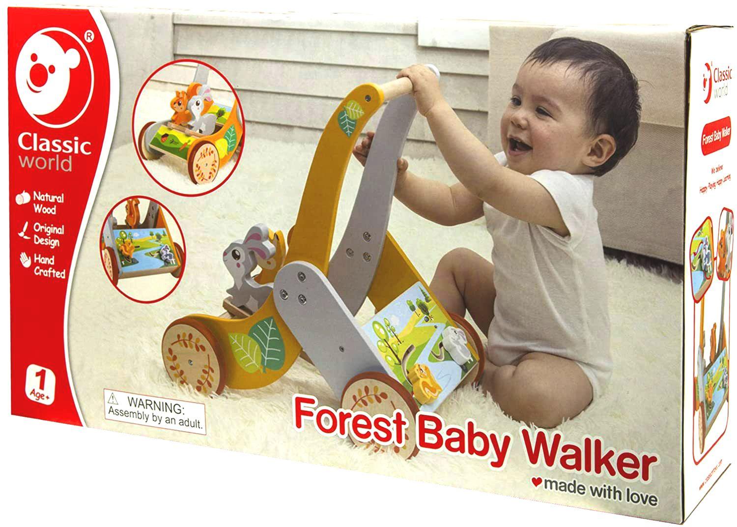 Wooden Walker with forest animals - MoonyBoon